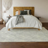 Piper Looms Mayfield Diamonds AMF862 Silver Machine Washable Area Rug Lifestyle Image Feature