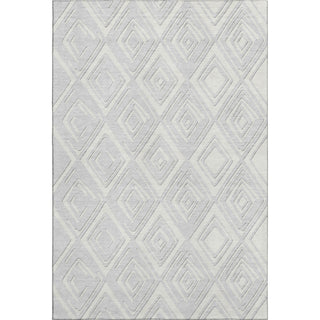 Piper Looms Mayfield Diamonds AMF862 Silver Machine Washable Area Rug main image