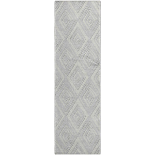 Piper Looms Mayfield Diamonds AMF862 Silver Machine Washable Area Rug Runner Main Image