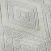 Piper Looms Mayfield Diamonds AMF862 Silver Machine Washable Area Rug Swatch Image