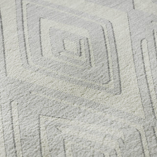 Piper Looms Mayfield Diamonds AMF862 Silver Machine Washable Area Rug Swatch Image