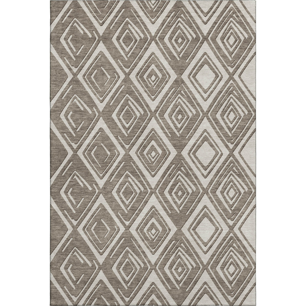 Piper Looms Mayfield Diamonds AMF862 Taupe Machine Washable Area Rug main image
