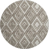 Piper Looms Mayfield Diamonds AMF862 Taupe Machine Washable Area Rug Round Main Image
