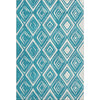 Piper Looms Mayfield Diamonds AMF862 Teal Machine Washable Area Rug main image