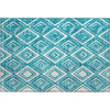 Piper Looms Mayfield Diamonds AMF862 Teal Machine Washable Area Rug Scatter Main Image
