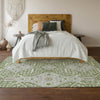 Piper Looms Mayfield Diamonds AMF863 Aloe Machine Washable Area Rug Lifestyle Image Feature