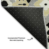 Piper Looms Mayfield Diamonds AMF863 Black Machine Washable Area Rug Backing Image