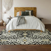 Piper Looms Mayfield Diamonds AMF863 Black Machine Washable Area Rug Lifestyle Image Feature