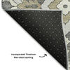 Piper Looms Mayfield Diamonds AMF863 Charcoal Machine Washable Area Rug Backing Image