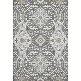 Piper Looms Mayfield Diamonds AMF863 Charcoal Machine Washable Area Rug main image