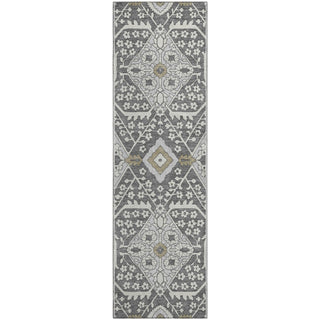 Piper Looms Mayfield Diamonds AMF863 Charcoal Machine Washable Area Rug Runner Main Image