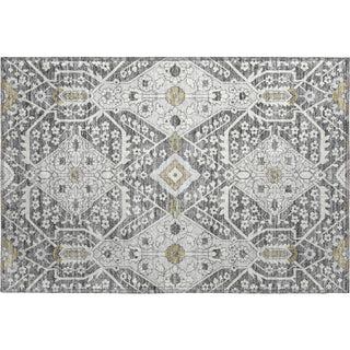Piper Looms Mayfield Diamonds AMF863 Charcoal Machine Washable Area Rug Scatter Main Image