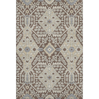 Piper Looms Mayfield Diamonds AMF863 Chocolate Machine Washable Area Rug main image