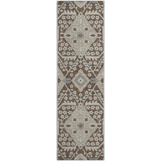 Piper Looms Mayfield Diamonds AMF863 Chocolate Machine Washable Area Rug Runner Main Image