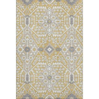 Piper Looms Mayfield Diamonds AMF863 Gold Machine Washable Area Rug main image