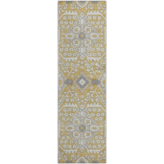 Piper Looms Mayfield Diamonds AMF863 Gold Machine Washable Area Rug Runner Main Image