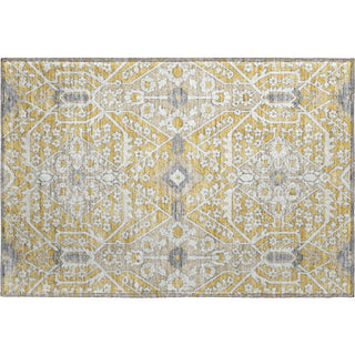 Piper Looms Mayfield Diamonds AMF863 Gold Machine Washable Area Rug Scatter Main Image