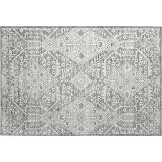 Piper Looms Mayfield Diamonds AMF863 Gray Machine Washable Area Rug Scatter Main Image