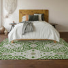 Piper Looms Mayfield Diamonds AMF863 Green Machine Washable Area Rug Lifestyle Image Feature