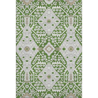 Piper Looms Mayfield Diamonds AMF863 Green Machine Washable Area Rug main image
