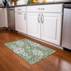 Piper Looms Mayfield Diamonds AMF863 Green Machine Washable Area Rug Scatter Lifestyle Image Feature