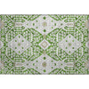 Piper Looms Mayfield Diamonds AMF863 Green Machine Washable Area Rug Scatter Main Image