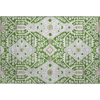 Piper Looms Mayfield Diamonds AMF863 Green Machine Washable Area Rug Scatter Main Image