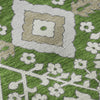 Piper Looms Mayfield Diamonds AMF863 Green Machine Washable Area Rug Swatch Image