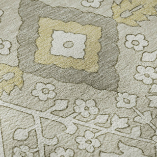 Piper Looms Mayfield Diamonds AMF863 Ivory Machine Washable Area Rug Swatch Image