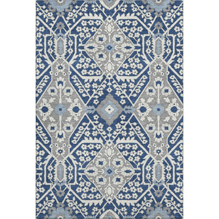 Piper Looms Mayfield Diamonds AMF863 Navy Machine Washable Area Rug main image