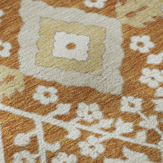 Piper Looms Mayfield Diamonds AMF863 Paprika Machine Washable Area Rug Swatch Image