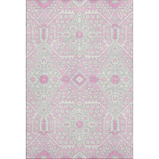 Piper Looms Mayfield Diamonds AMF863 Pink Machine Washable Area Rug main image
