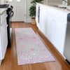 Piper Looms Mayfield Diamonds AMF863 Pink Machine Washable Area Rug Runner Lifestyle Image Feature