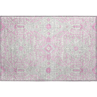 Piper Looms Mayfield Diamonds AMF863 Pink Machine Washable Area Rug Scatter Main Image