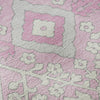 Piper Looms Mayfield Diamonds AMF863 Pink Machine Washable Area Rug Swatch Image