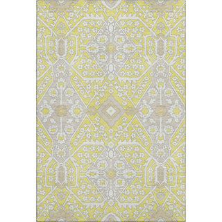 Piper Looms Mayfield Diamonds AMF863 Yellow Machine Washable Area Rug main image