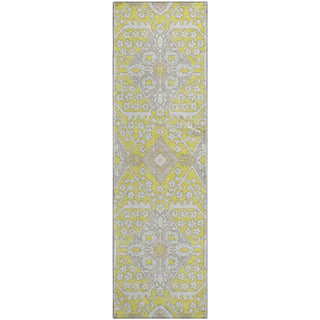 Piper Looms Mayfield Diamonds AMF863 Yellow Machine Washable Area Rug Runner Main Image