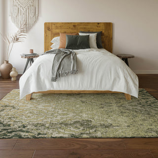 Piper Looms Mayfield Medallions AMF864 Green Machine Washable Area Rug Lifestyle Image Feature