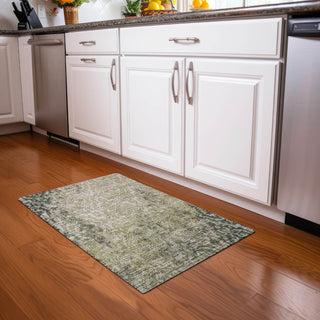 Piper Looms Mayfield Medallions AMF864 Green Machine Washable Area Rug Scatter Lifestyle Image Feature