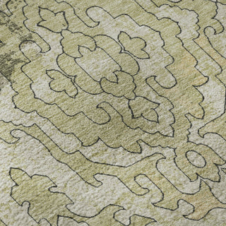 Piper Looms Mayfield Medallions AMF864 Green Machine Washable Area Rug Swatch Image