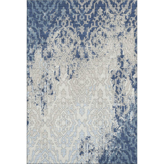 Piper Looms Mayfield Medallions AMF864 Navy Machine Washable Area Rug main image