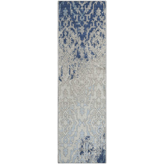 Piper Looms Mayfield Medallions AMF864 Navy Machine Washable Area Rug Runner Main Image