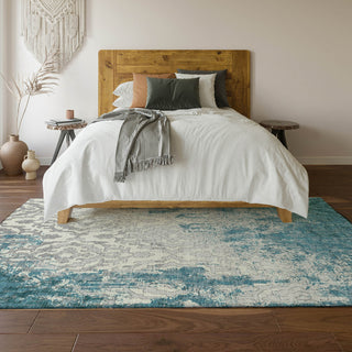 Piper Looms Mayfield Medallions AMF864 Teal Machine Washable Area Rug Lifestyle Image Feature