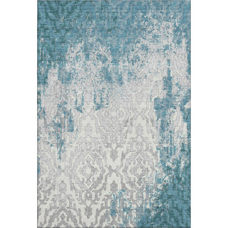 Piper Looms Mayfield Medallions AMF864 Teal Machine Washable Area Rug main image