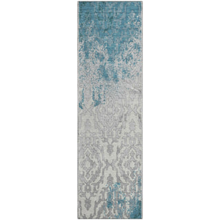 Piper Looms Mayfield Medallions AMF864 Teal Machine Washable Area Rug Runner Main Image