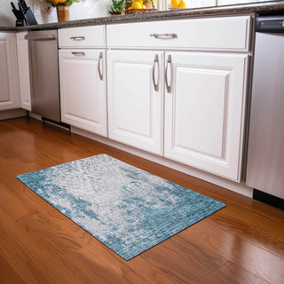 Piper Looms Mayfield Medallions AMF864 Teal Machine Washable Area Rug Scatter Lifestyle Image Feature