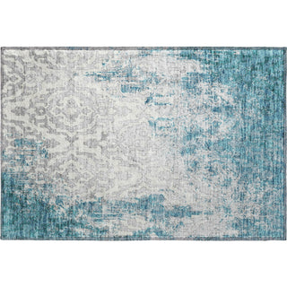 Piper Looms Mayfield Medallions AMF864 Teal Machine Washable Area Rug Scatter Main Image