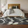 Piper Looms Mayfield Abstract AMF865 Black Machine Washable Area Rug Lifestyle Image Feature