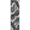 Piper Looms Mayfield Abstract AMF865 Black Machine Washable Area Rug Runner Main Image