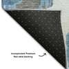 Piper Looms Mayfield Abstract AMF865 Blue Machine Washable Area Rug Backing Image